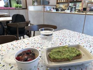 Porridge and avocado toast  at Humble in South West London