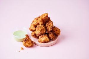 Homemade Cauli Wings with tomatillo dressing at Humble in South West London