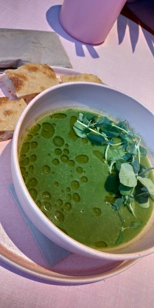 Green soup 💚 at Humble in South West London