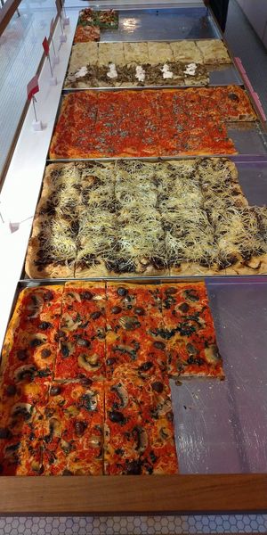 Wheat flour pizzas by slices at Humble in South West London