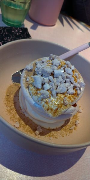 Strawberry Pavlova (it's divine!) at Humble in South West London