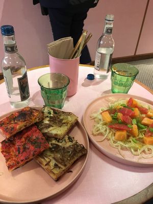 Pizzas and salad at Humble in South West London