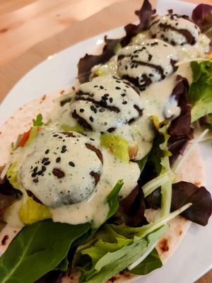 Edamame Falafel at Uh Mami in Zaragoza