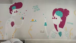 Mural at Uh Mami in Zaragoza