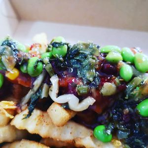 Shichimi home fries at Jumping Buddha in Belfast