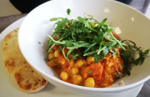 Lentil, Chickpea and Spinach Dahl at Allison's Eatery in Bury St Edmunds
