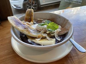 Little Lotus Cafe’s breakfast pudding. at Little Lotus Cafe in Hobart