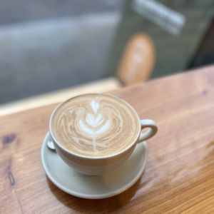 Large soy latte   at Little Lotus Cafe in Hobart