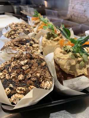 Organic spelt muffins are heavenly  at Little Lotus Cafe in Hobart