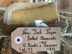 New York cheesecake Vegan  at Little Lotus Cafe in Hobart