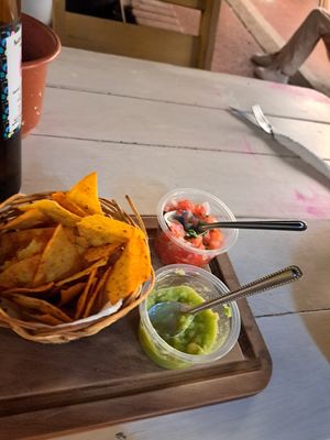 Nachos at Buddha Bowls in Santa Cruz
