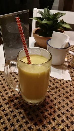 Tropical shake at Buddha Bowls in Santa Cruz