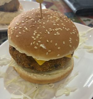 Veggie burger   at Bombay Adda 印滋味 in Shenzhen