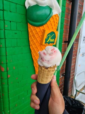 Raspberry flavour at v360 in Brighton