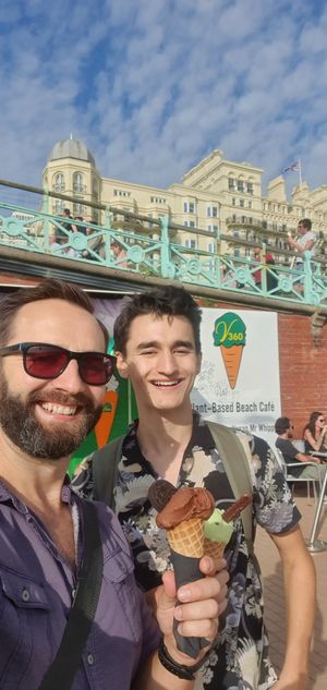 Choc orange + Oreo & Mint choc chip + Bournville fingers at v360 in Brighton