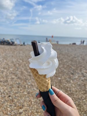 Large vegan mr whippy yum yum yum 🍦👌🏻  at v360 in Brighton