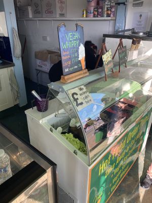 Vegan ice creams  at v360 in Brighton