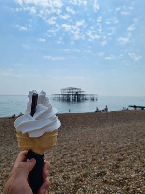 Medium vegan Mr Whippy at v360 in Brighton