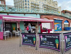 V360 pop-up over winters inside its sisterly neighbour, Ice Café at v360 in Brighton