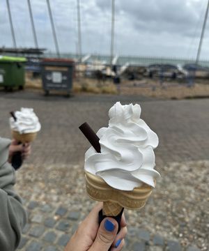 Vegan mr whippy! Worth the hype it was amazing 🤩 really friendly staff   at v360 in Brighton