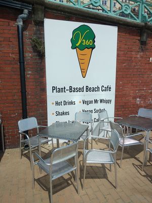 Sign outside at v360 in Brighton