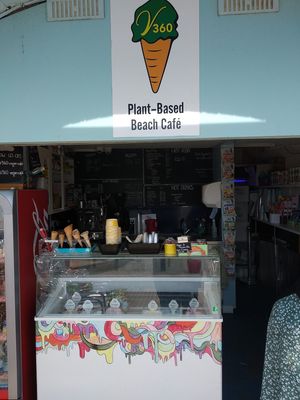 Cafe / shop front at v360 in Brighton
