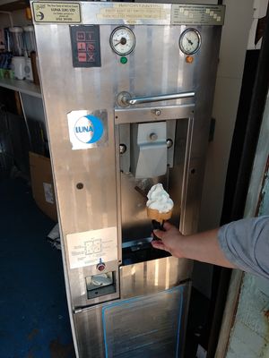 Mr Whippy machine at v360 in Brighton