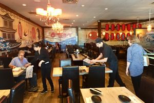 Interior space at Otani in Mayfield Heights