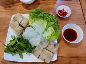 Mushroom spring roll at Nha Hang Chay Hieu & Thuong in Qui Nhon