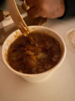 Peach Crumble at Vegan Food House in Dallas