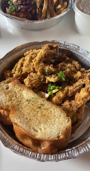 Southern fried mushrooms  at Vegan Food House in Dallas
