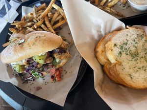 Shrimp po-boy  at Vegan Food House in Dallas