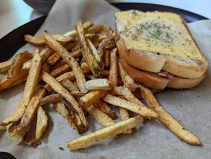 croque monsieur at Vegan Food House in Dallas