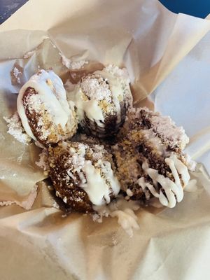 Cream Cheese Beginets  at Vegan Food House in Dallas