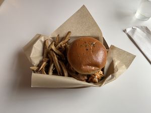 nashville hot  at Vegan Food House in Dallas