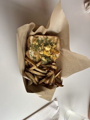 croque madame  at Vegan Food House in Dallas