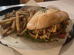 Fried Shrimp Po Boy  at Vegan Food House in Dallas