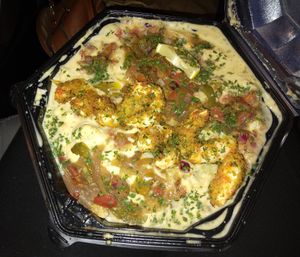 Shrimp and grits at Vegan Food House in Dallas