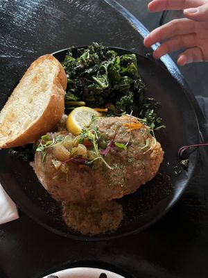 Seitan chicken steak  at Vegan Food House in Dallas