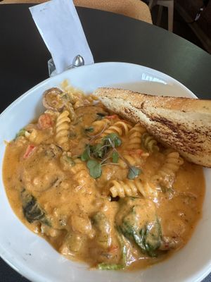 Cajun pasta (was decent, not bad)  at Vegan Food House in Dallas