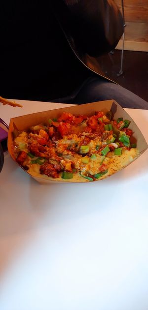 Shrimp and grits at Vegan Food House in Dallas