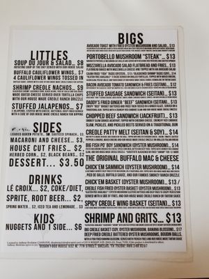 Menu at Vegan Food House in Dallas