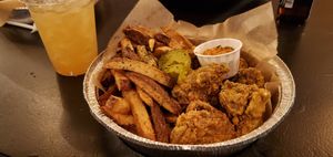 Wing basket at Vegan Food House in Dallas