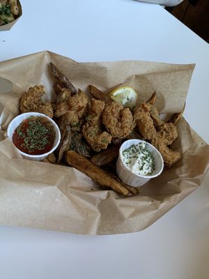 Swimp Basket at Vegan Food House in Dallas