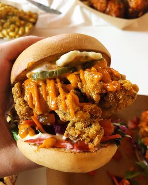 “Fish” Sliders at Vegan Food House in Dallas