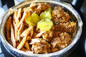 Honee Drip Seitan Wings at Vegan Food House in Dallas