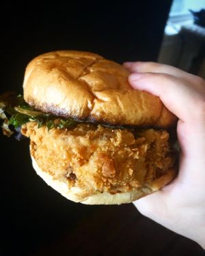 Fried Cauliflower Sandwich at Vegan Food House in Dallas