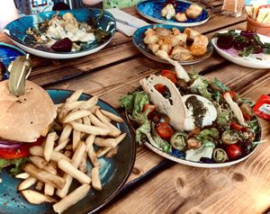 Not a bad spread   at The Olive Tree in Mallorca