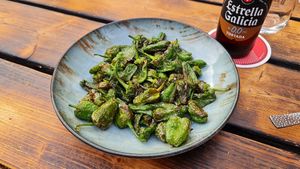 Padron peppers at The Olive Tree in Mallorca