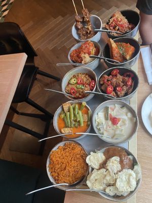 Top view   at Mama Makan in Amsterdam